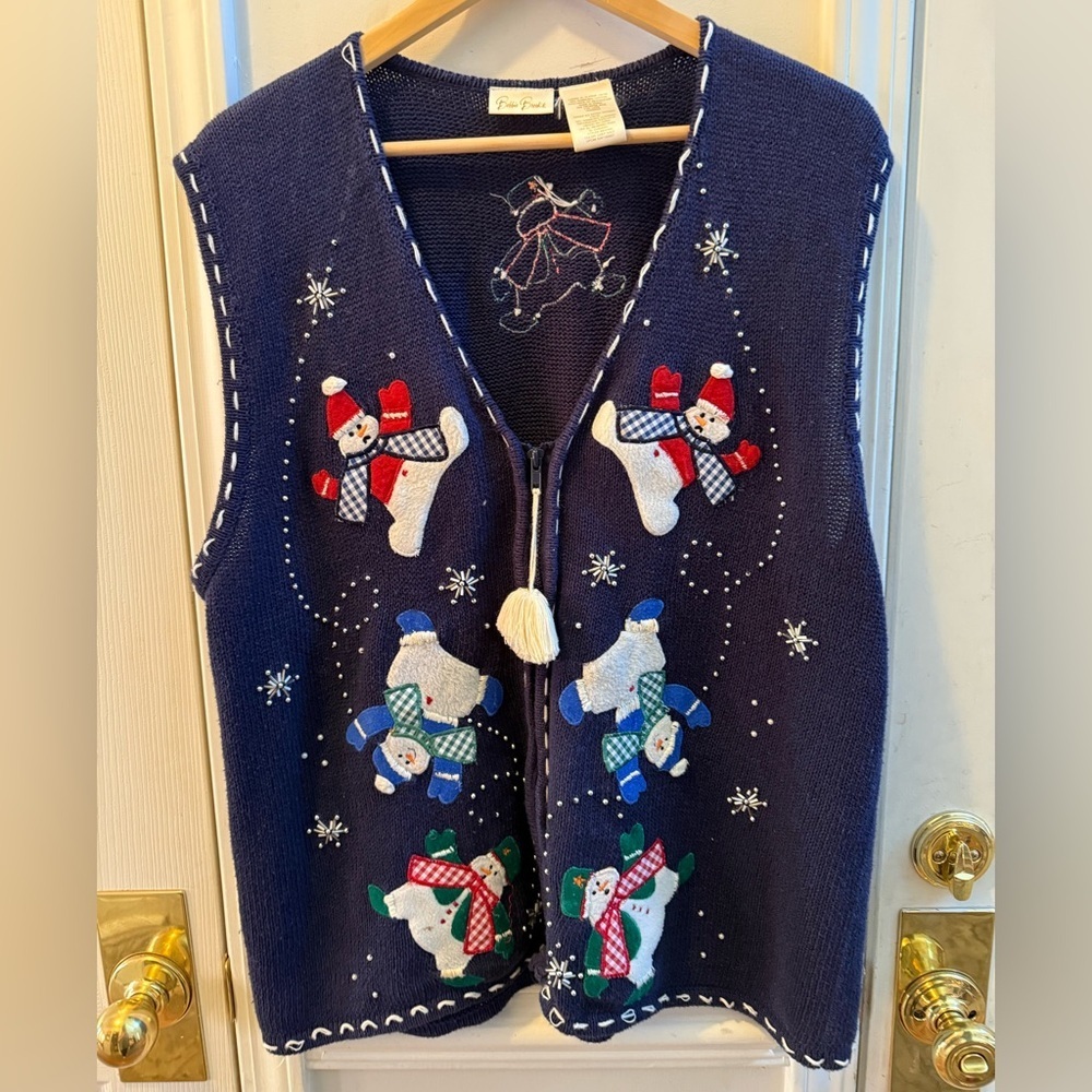 Bobbie Brooks Snowman Sweater Vest